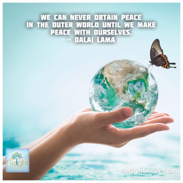 the act of achieving peace by giving up something valuable is called